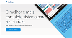 Desktop Screenshot of cadena.com.br